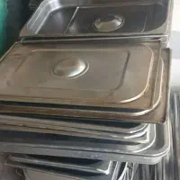 ظروف بن ماری  در سایز متفاوت  و سیخ استیل با کیفیت