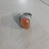 انگشتر نقره عقیق یمنی و عقیق سرخ و شجر|جواهرات|ایلام, |دیوار