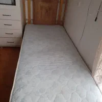 تختخواب یک نفره فرفورژه با تشک شهرستان نور