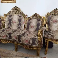 مبل سلطنتی ۱۶ نفره چوب گردو