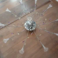 لوستر تزیینی با ریموت چند حالته( ترک اصل )|لوستر و چراغ آویز|شیراز, نیایش|دیوار