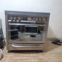 اجاق گاز ۵ شعله نوژان تمام استیل فردا خیلی تمیز