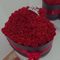 دسته گل روبانی