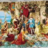 تابلو فرش دستباف تاج گذاری