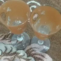 دوتا لیوان پارچ شراب خوری