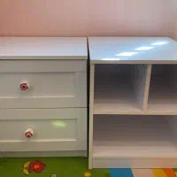 تخت کودک با کمد و کشو و دراور