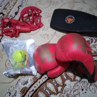 دستکش بوکس هدبال کمربند کش بدن سازی