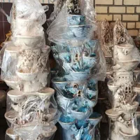 آبنما سفالی|مجسمه، تندیس، ماکت|قم, کوه سفید|دیوار