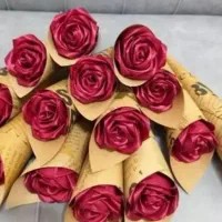 گل های روبانی|گل مصنوعی|یزد, |دیوار