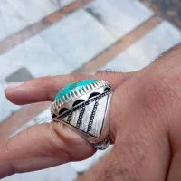 انگشتر نقره فیروزه جون دار|جواهرات|هشتگرد, فاز ۱ مهستان|دیوار