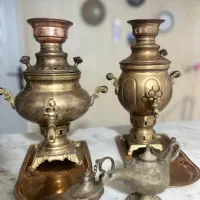 سماور و چراغ علائدین برنجی