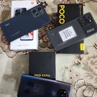 پوکو X5pro وردمی نت۱۲وپوکو X3pro همگی۲۵۶گیگ
