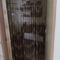 پرده آویز عمودی طرح تسبیح سه رنگ