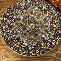 بشقاب مینا کاری