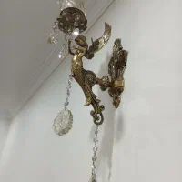 لوستر برنجی و دیوار کوب|لوستر و چراغ آویز|پاکدشت, پاکدشت (مامازند)|دیوار