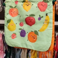 کیسه سبزی آتشاب، طرح سبزیجات خندان، تک و عمده|سفره، حوله، دستمال آشپزخانه|تهران, بازار|دیوار