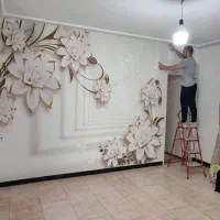 نصب کاغذ100 پوستر.کاغذ رولی 100 تومن.|خدمات پیشه و مهارت|اهواز, کوی طلاب|دیوار