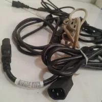 کابل برق و شبکه کامپیوتر و تبدیل vga