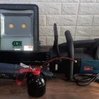 قیچی،گیره رومیزی،اره برقی زنجیری،پروژکتور، روغندان