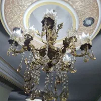 دوتا لوستر برنج ۵شاخه ۱۰شعله