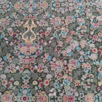 فرش کناره پانخورده جنس ابریشم نرم