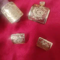 نیم ست طلا گل رز