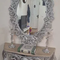 آینه شمعدان طرح نقره
