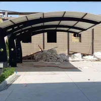 سایبان بدون پایه مزاحم سایه بان|خدمات پیشه و مهارت|ابرکوه, |دیوار