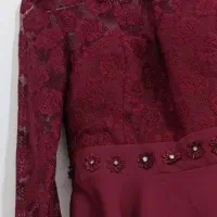 لباس مجلسی زرشکی نو