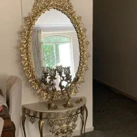 اینه شمعدان برنز