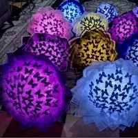 دسته گل پروانه ای چراغ دار