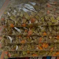مخلوط لوبیا سبز و هویج بخارپز شده