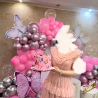 لباس مجلسی عروسکی صورتی