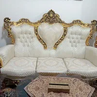 مبل سلطنتی *9نفره*چوب راش*کاور*جهیزیه|مبلمان خانگی و میز عسلی|بروجرد, |دیوار