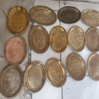 سینی فرمایشی برنجی قدیمی