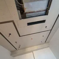 اجرای کناف کلیک۶۰×۶۰ pvc دیوار جداکننده انواع دکور|خدمات پیشه و مهارت|یزد, |دیوار