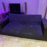 مبل تختخوابشو دو نفره و مبل ۴ نفره و یخچال خراب|مبلمان خانگی و میز عسلی|محمودآباد, |دیوار