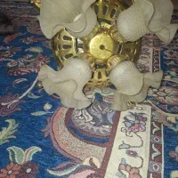 پنکه سقفی لوستری چهار پره چراغ دار اورجینال