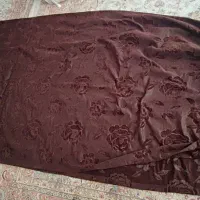 پرده مخمل قهوه ای آماده|پرده، رانر، رومیزی|تهران, زیبادشت|دیوار