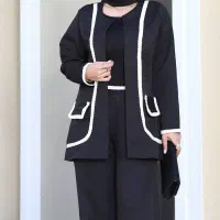 کت و شلوار مشکی زنانه