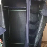 کمد برزنتی دوقلو مدل جالباسی قفسه دار