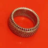 حلقه نقره تمام جواهر قدیمی