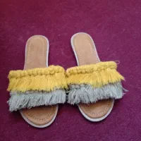 دمپایی مکرومه ..کار دست بسیار زیبا|کیف، کفش، کمربند|فردیس, فردیس|دیوار