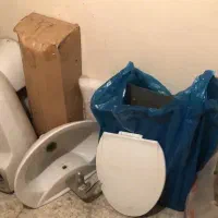 آیینه روشویی کامل وتوالت فرنگی سالم فروشی