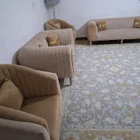 مبل طلایی|مبلمان خانگی و میز عسلی|نورآباد, |دیوار