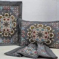 هدیه ای ماندگار برای روز مادر روبالشتی سنتی|رختخواب، بالش، پتو|گناباد, |دیوار