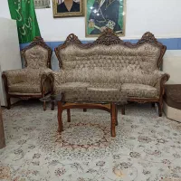 مبل سلطنتی چوب گردو ۱۲نفره|مبلمان خانگی و میز عسلی|اهواز, کوی فرهنگیان ۲|دیوار