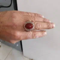 فروش انگشتر قدیمی نقره خالص با سنگ عقیق درجه یک|کلکسیون اشیاء عتیقه|اندیشه, اندیشه فاز ۳|دیوار