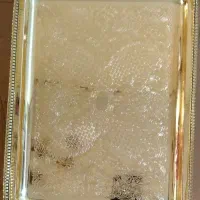 سینی برنجی آب طلا