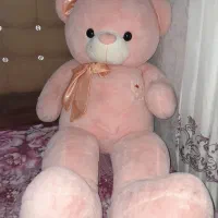 خرس یکونیم متری صورتی نو